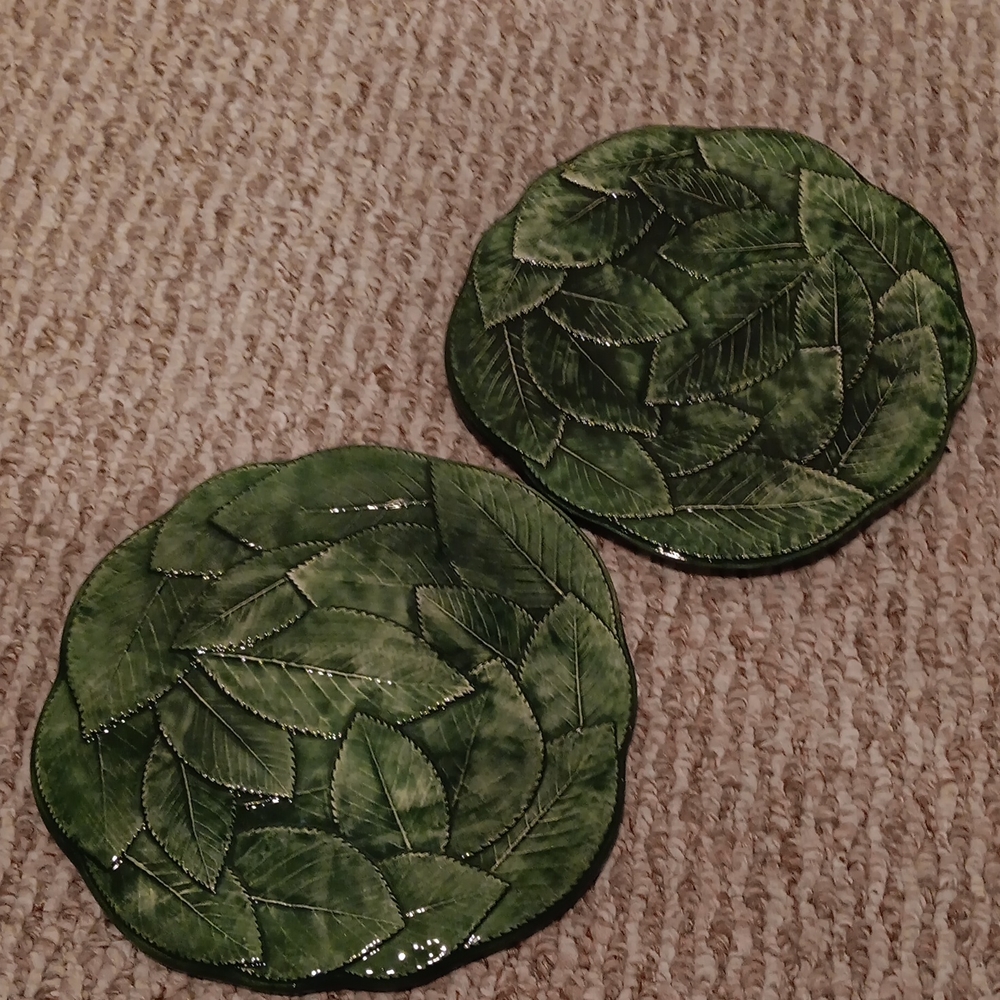 Vintage Italian Vietri Foglia Plates